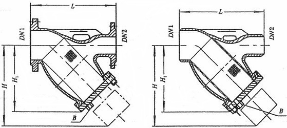 異徑Y型過濾器結構示意圖