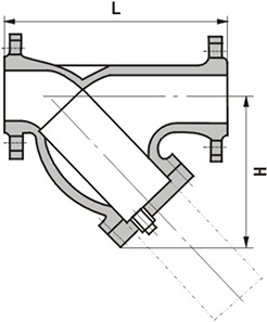 Y型過濾器結構示意圖