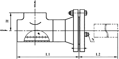 加長型側流式T型過濾器結構示意圖