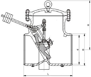 抽氣止回閥結構示意圖