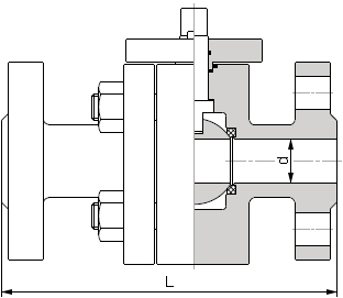Inconel600球閥結構示意圖