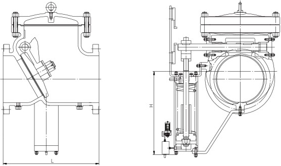 抽汽止回閥結(jié)構(gòu)示意圖