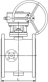 保溫偏心半球閥結構示意圖
